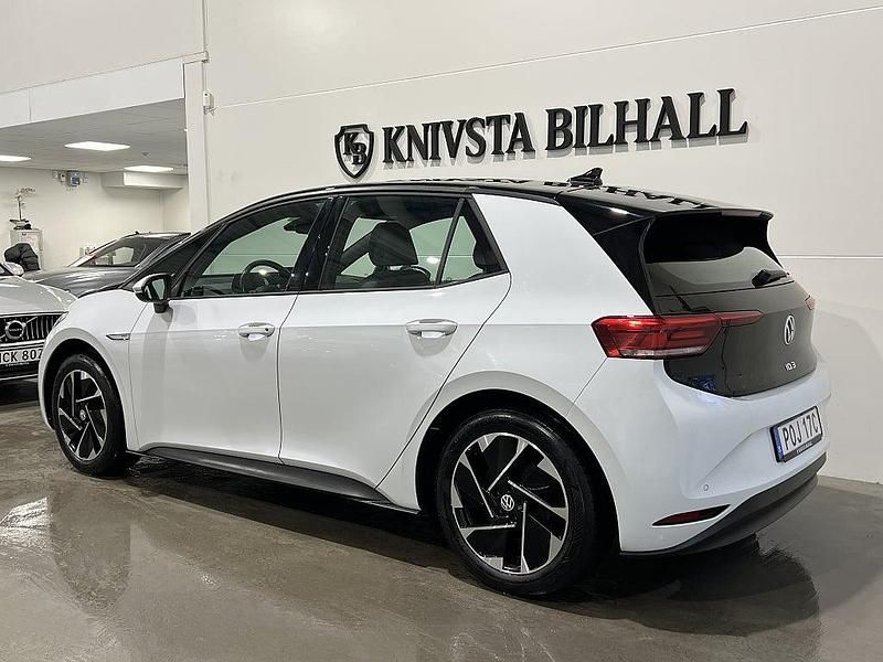 Begagnad VW ID.3 Pro Performance 150 kW (204 HK) 2022 Vit Halvkombi