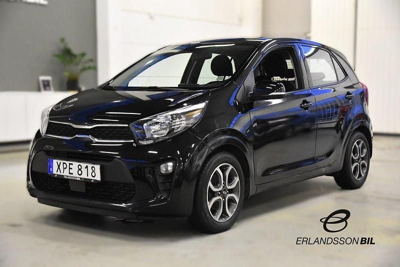 Svart Begagnad 2018 Kia Picanto Halvkombi | 69 900 kr (Marknadspris) - Bild 1/4