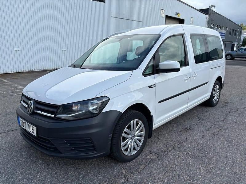 Vit Begagnad 2017 VW Caddy Life Minibuss | 92 000 kr (Dyr) - Bild 1/4