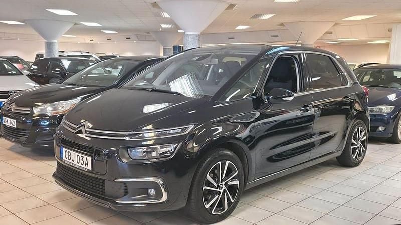 Begagnad Citroën C4 SpaceTourer Feel 131 HK (96 kW) 2019 Svart Minibuss