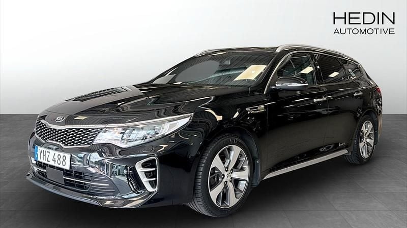 Svart (black) Begagnad 2016 Kia Optima GT-Line Kombi | 179 000 kr (Marknadspris) - Bild 1/4