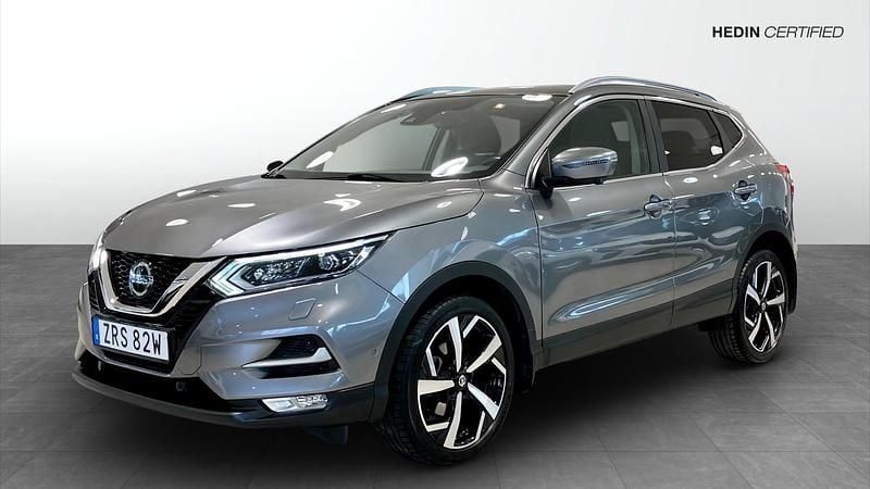 Grå (grey) Begagnad 2019 Nissan Qashqai Tekna SUV | 214 900 kr (Marknadspris) - Bild 1/4