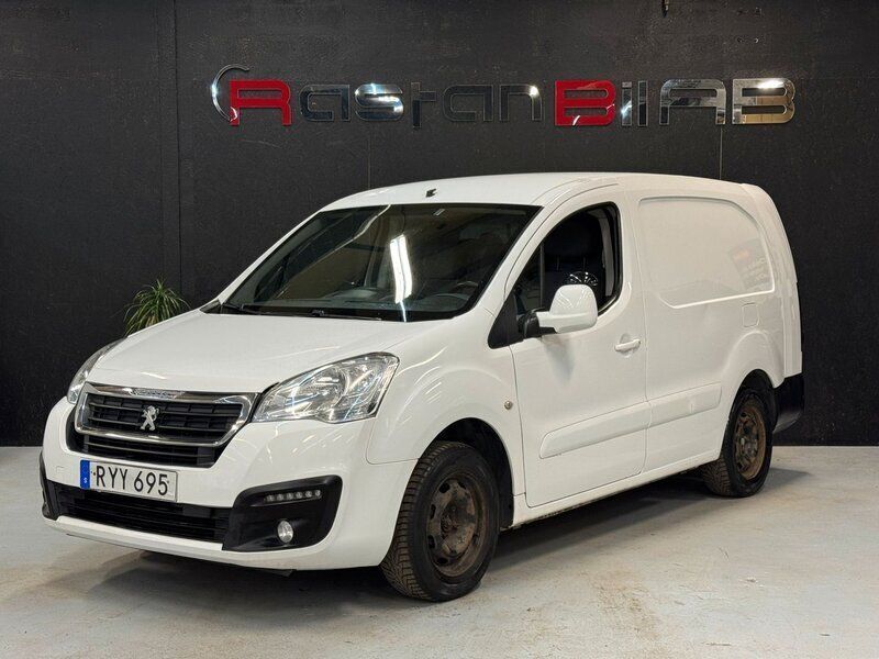 Vit Begagnad 2016 Peugeot Partner Van | 75 000 kr (Lite dyr) - Bild 1/4