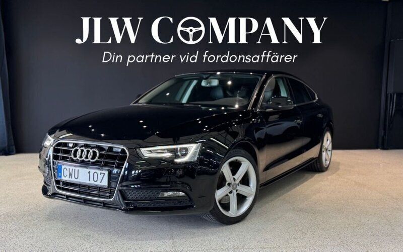 Svart Begagnad 2012 Audi A5 Sportback Comfort Halvkombi | 169 000 kr - Bild 1/4