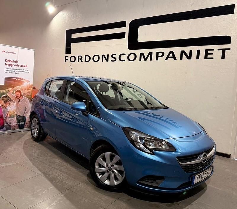 Begagnad Opel Corsa Enjoy 90 HK (66 kW) 2016 Blå Halvkombi