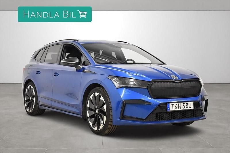 Begagnad Skoda Enyaq iV SportLine 194 kW (265 HK) 2021 Blå SUV