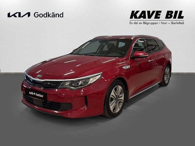 Röd Begagnad 2017 Kia Optima Hybrid Advance Sedan | 199 900 kr (Marknadspris) - Bild 1/4