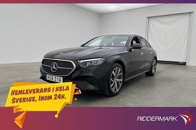 Svart Begagnad 2024 Mercedes E300 Avantgarde Sedan | 599 800 kr (Superpris) - Bild 1/3