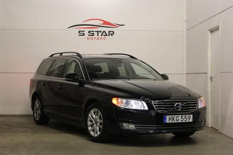 Svart Begagnad 2014 Volvo V70 Momentum Kombi | 117 900 kr (Marknadspris) - Bild 1/4