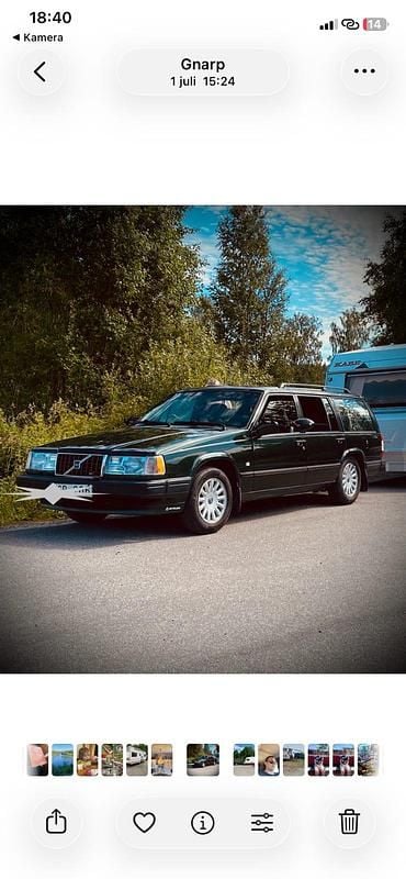 Olivgrön Begagnad 1998 Volvo 940 Kombi | 70 000 kr (Marknadspris) - Bild 1/2