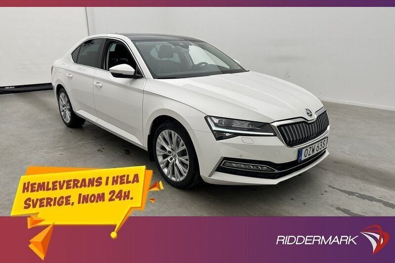 Vit Begagnad 2020 Skoda Superb Business Line Halvkombi | 224 800 kr (Bra pris) - Bild 1/3