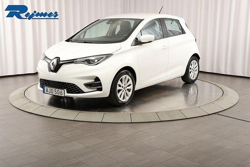 Glaciär vit Begagnad 2022 Renault Zoe Zen Halvkombi | 199 800 kr (Dyr) - Bild 1/4