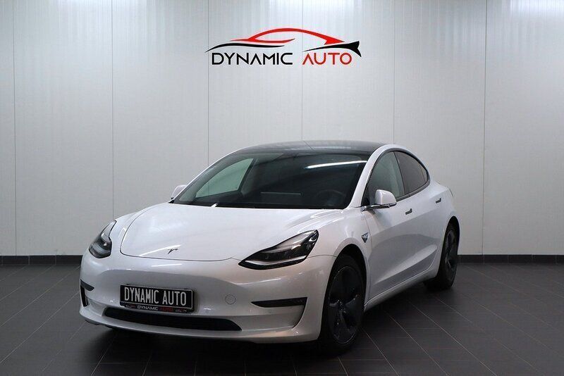 Vit Begagnad 2020 Tesla Model 3 Long Range Sedan | 349 900 kr (Dyr) - Bild 1/4