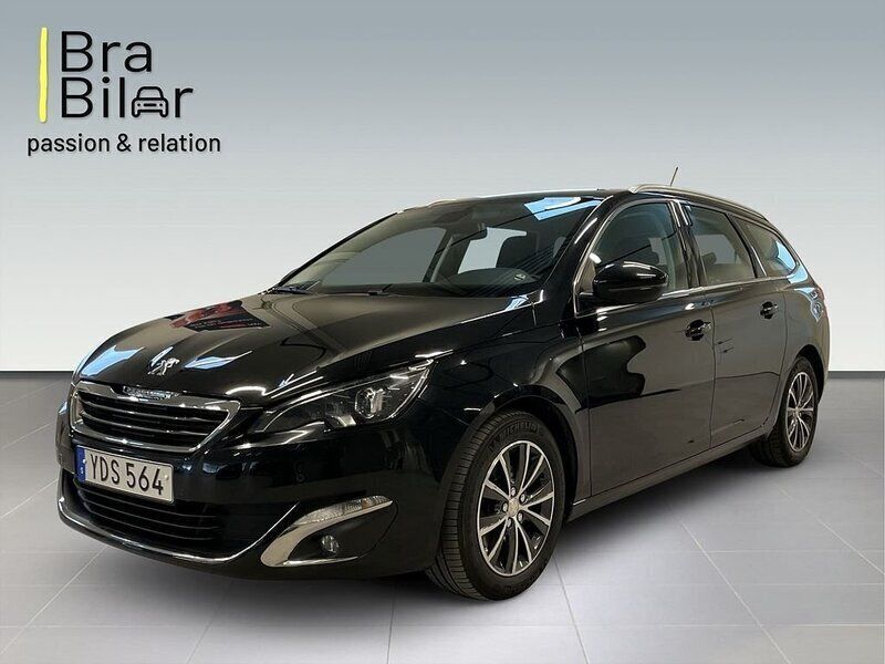 Svart Begagnad 2016 Peugeot 308 Allure Kombi | 139 900 kr (Marknadspris) - Bild 1/4