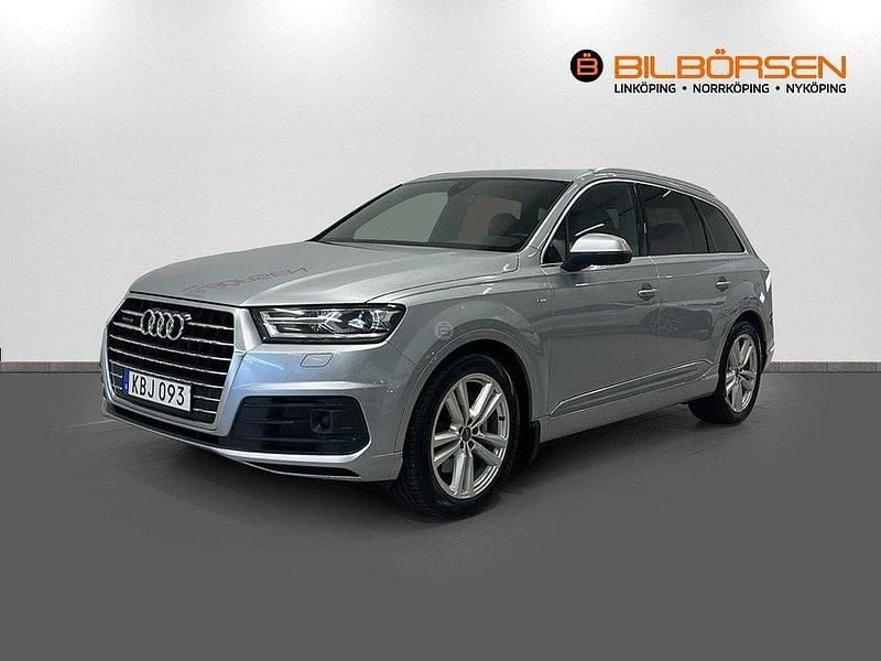 Silver Begagnad 2015 Audi Q7 S-Line SUV | 319 900 kr (Marknadspris) - Bild 1/4