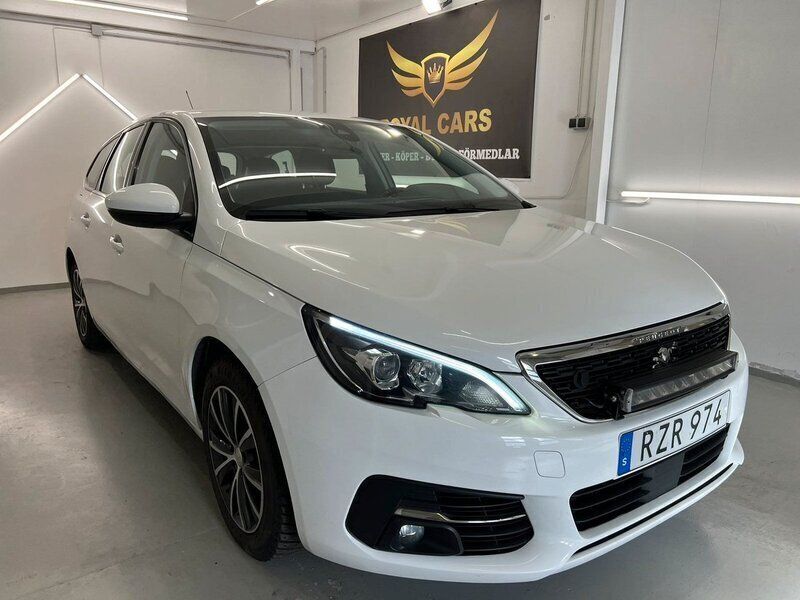 Vit Begagnad 2018 Peugeot 308 Kombi | 119 990 kr (Marknadspris) - Bild 1/4