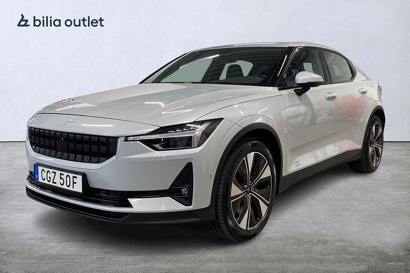 Silver Begagnad 2023 Polestar 2 Long Range Single Motor Sedan | 409 900 kr (Dyr) - Bild 1/3