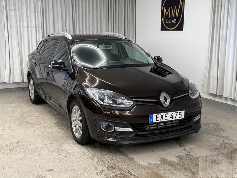 Brun Begagnad 2015 Renault Mégane GrandTour LIMITED Kombi | 89 900 kr (Lite dyr) - Bild 1/4
