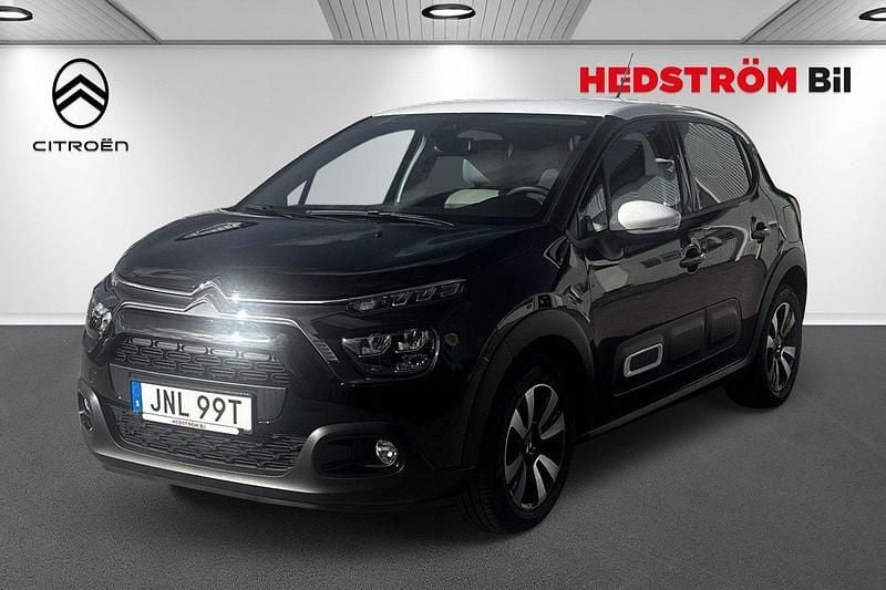 Svart Begagnad 2024 Citroën C3 PureTech Halvkombi | 195 000 kr (Dyr) - Bild 1/4