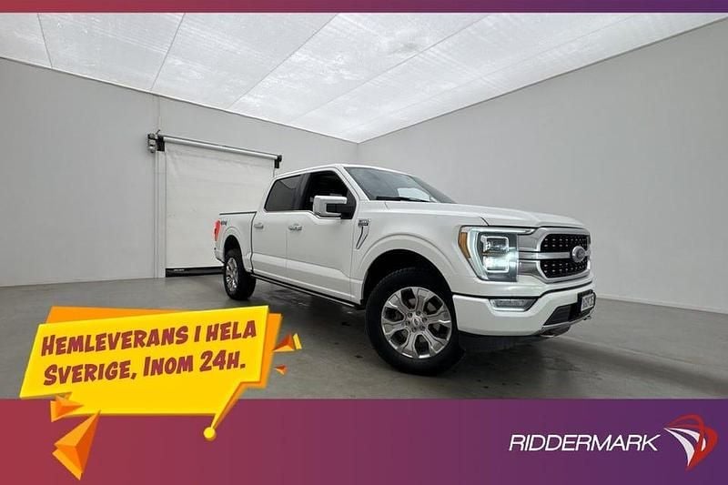 Vit Begagnad 2021 Ford F-150 Platinum Pickup | 679 800 kr (Marknadspris) - Bild 1/3