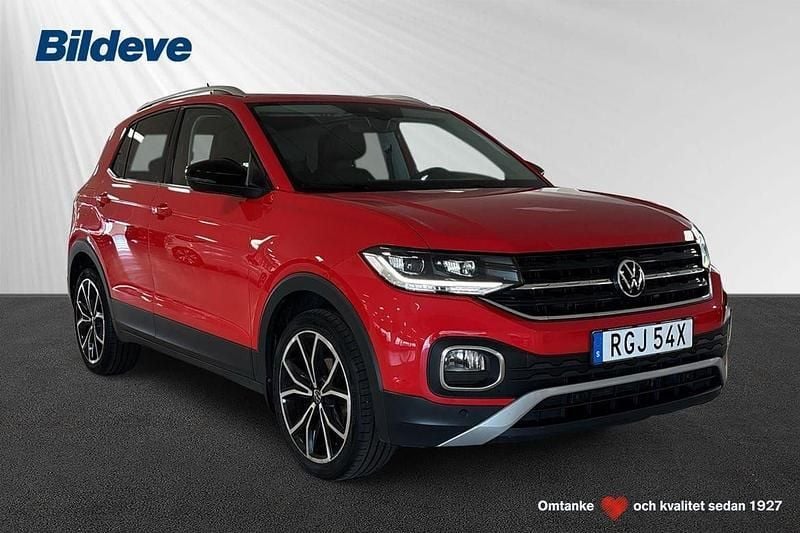 Röd Begagnad 2021 VW T-Cross SUV | 199 900 kr (Bra pris) - Bild 1/4