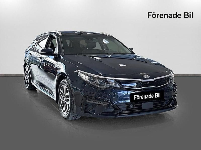 Begagnad Kia Optima Hybrid Sport 2019 Blå Sedan