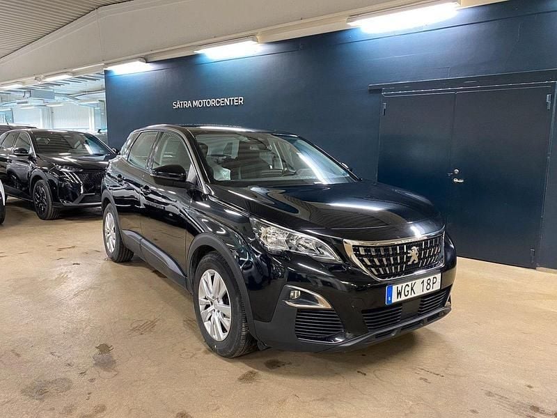 Svart Begagnad 2019 Peugeot 3008 Active SUV | 189 900 kr (Marknadspris) - Bild 1/4
