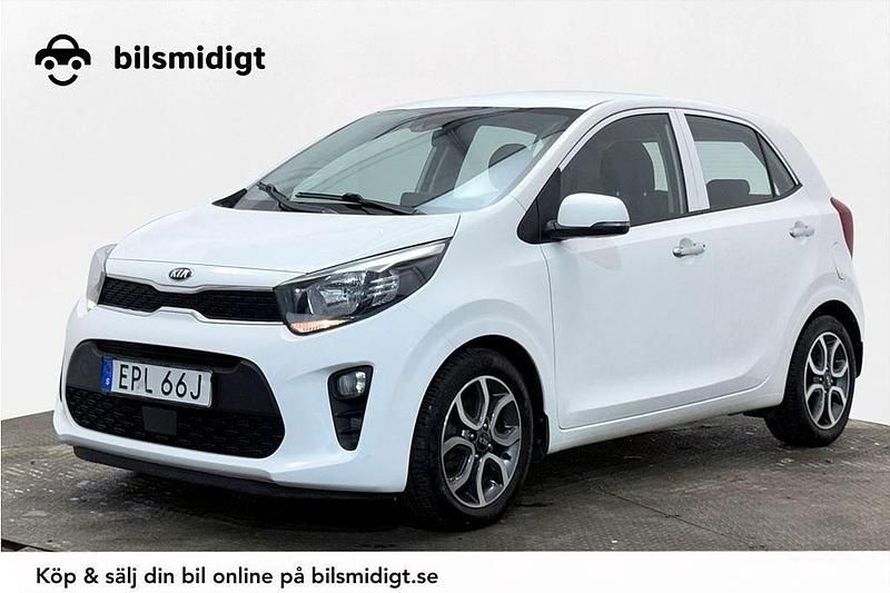 Vit Begagnad 2021 Kia Picanto Advance Halvkombi | 109 700 kr (Marknadspris) - Bild 1/3
