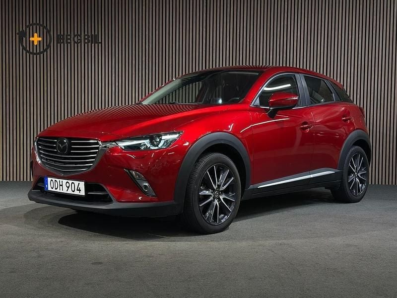 Röd Begagnad 2018 Mazda CX-3 SUV | 184 900 kr (Marknadspris) - Bild 1/4