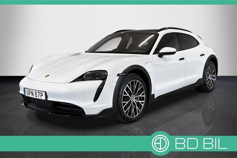 Vit Begagnad 2022 Porsche Taycan Cross Turismo Sedan | 699 900 kr (Bra pris) - Bild 1/3