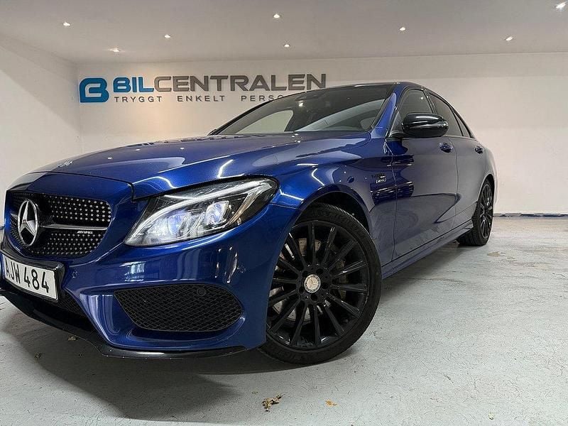 Blå Begagnad 2015 Mercedes C43 AMG AMG line Sedan | 339 900 kr - Bild 1/4