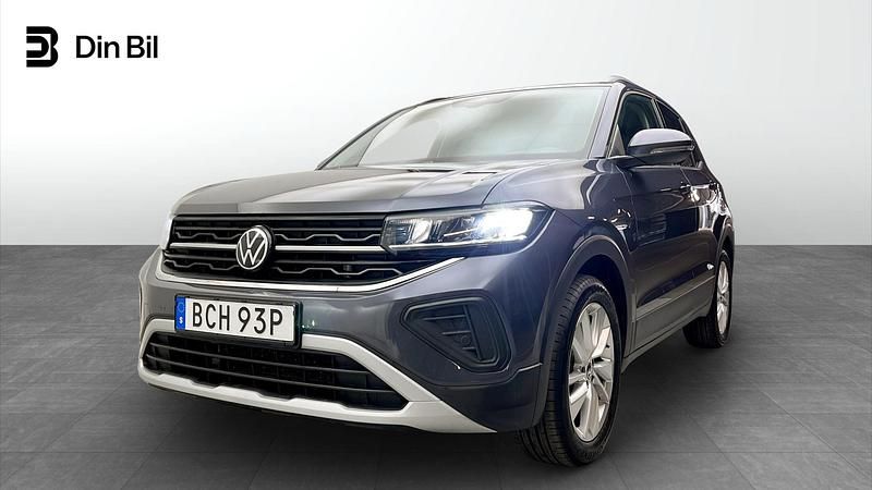 Grå Begagnad 2024 VW T-Cross Life SUV | 264 900 kr (Lite dyr) - Bild 1/4