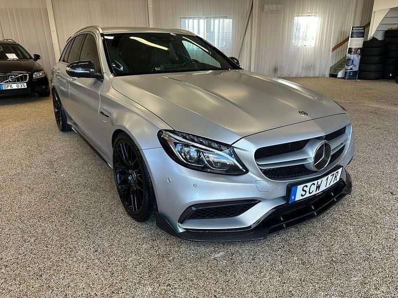 Begagnad Mercedes C63 AMG AMG 476 HK (350 kW) 2017 Silver Kombi