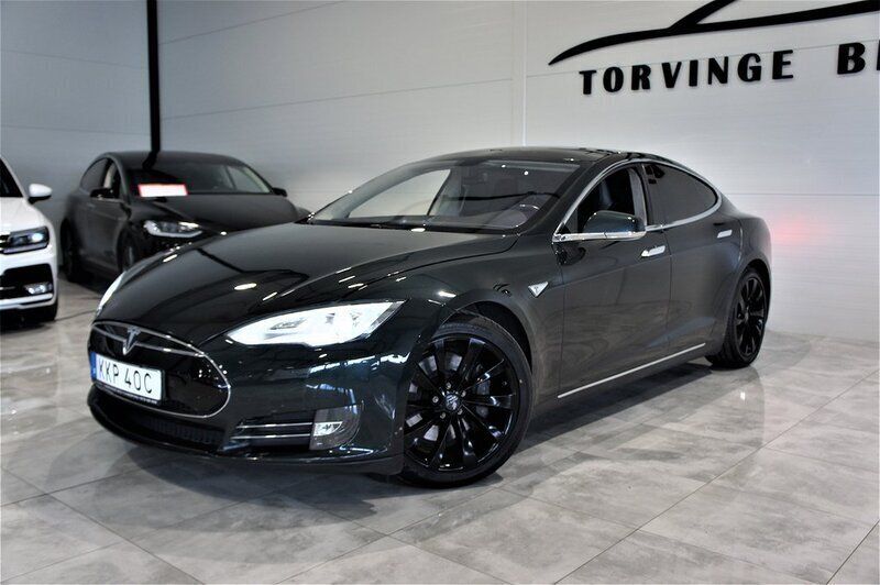 Mörkgrön Begagnad 2013 Tesla Model S Sedan | 289 000 kr - Bild 1/4