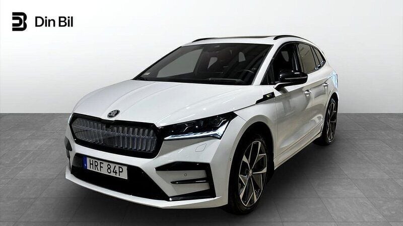 Vit Begagnad 2023 Skoda Enyaq iV RS SUV | 539 900 kr (Dyr) - Bild 1/4