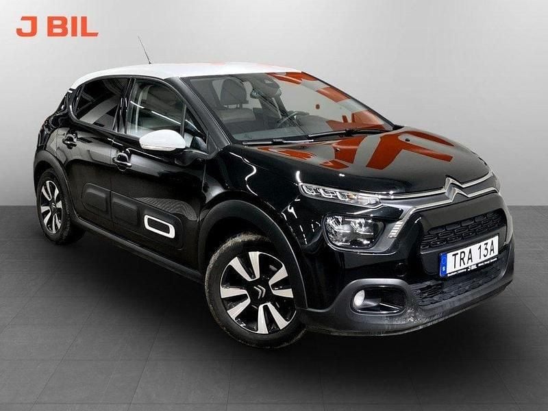 Svart Begagnad 2022 Citroën C3 Shine Halvkombi | 189 900 kr (Lite dyr) - Bild 1/4