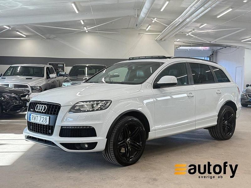 Vit Begagnad 2014 Audi Q7 S-Line SUV | 209 900 kr (Marknadspris) - Bild 1/4