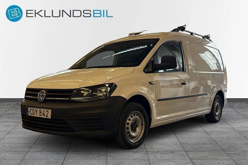 Vit Begagnad 2017 VW Caddy Maxi Minibuss | 99 900 kr (Lite dyr) - Bild 1/4