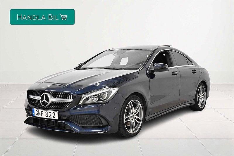 Mörkblå Begagnad 2018 Mercedes CLA200 AMG Sedan | 279 900 kr (Marknadspris) - Bild 1/4