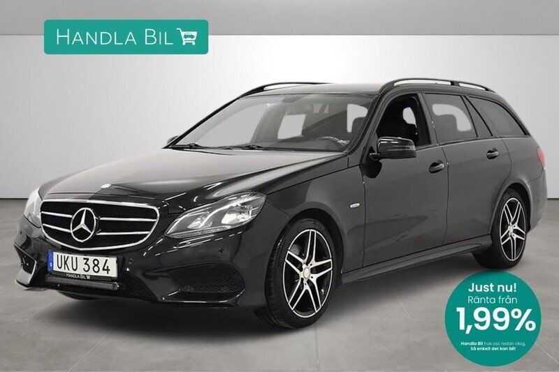 Svart Begagnad 2016 Mercedes E220 AMG Kombi | 184 900 kr (Bra pris) - Bild 1/3