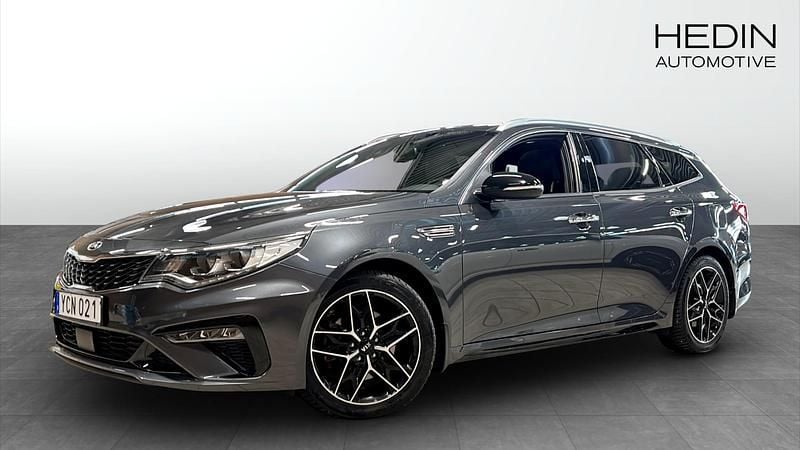 Grå (grey) Begagnad 2019 Kia Optima GT-Line Kombi | 219 900 kr (Marknadspris) - Bild 1/4