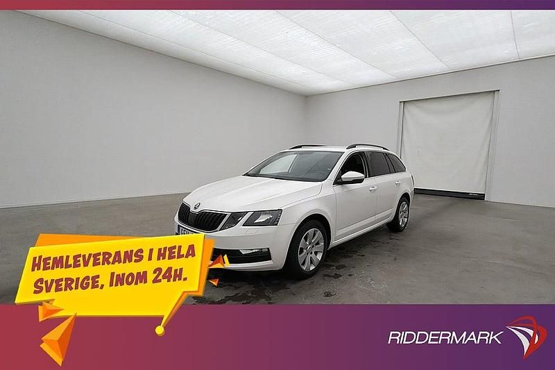 Vit Begagnad 2019 Skoda Octavia Ambition Kombi | 134 800 kr (Marknadspris) - Bild 1/3