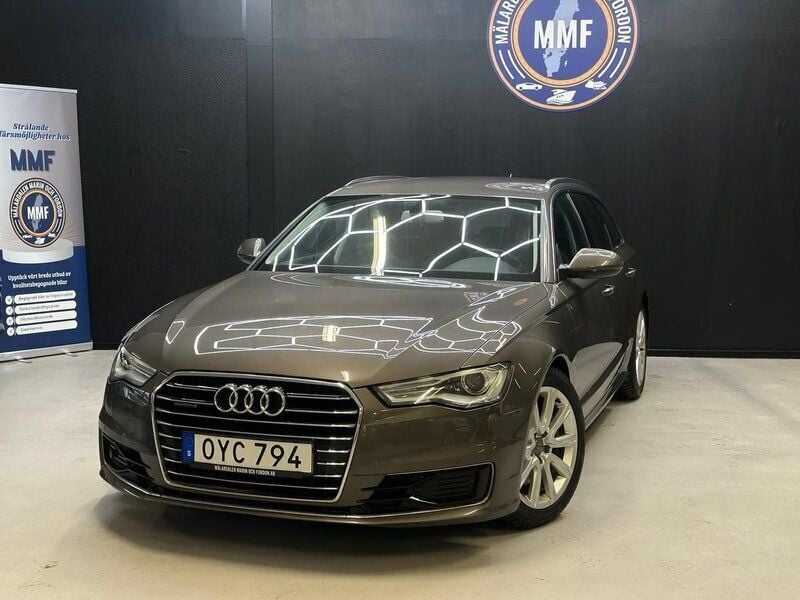 Grå Begagnad 2016 Audi A6 Ambition Kombi | 184 800 kr (Marknadspris) - Bild 1/4