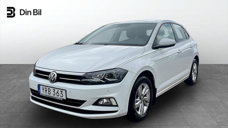 Vit Begagnad 2018 VW Polo Halvkombi | 149 900 kr (Marknadspris) - Bild 1/4