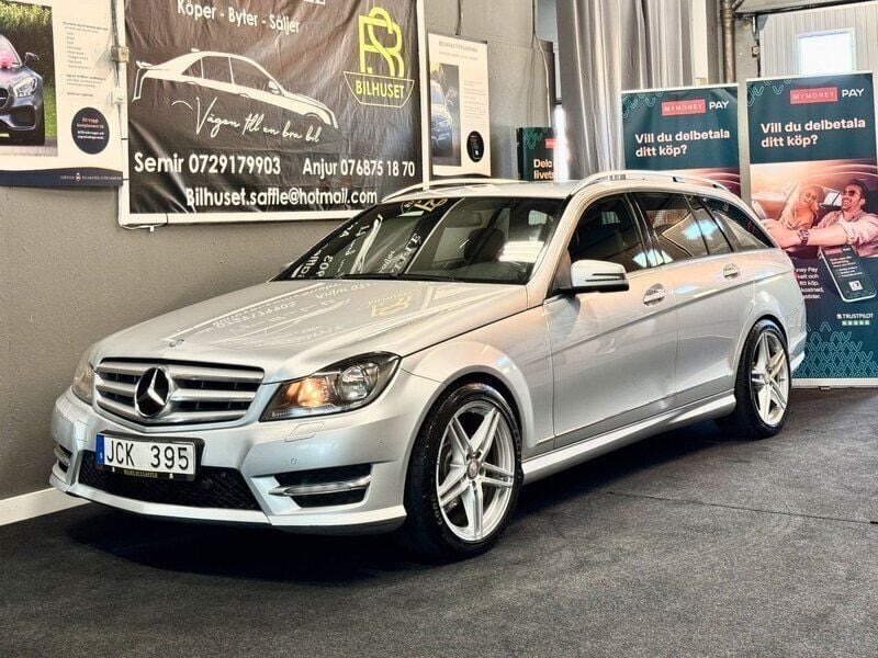Silver Begagnad 2013 Mercedes C200 AMG Kombi | 89 900 kr (Marknadspris) - Bild 1/4