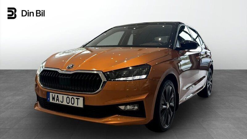 Orange Begagnad 2022 Skoda Fabia Style Halvkombi | 219 000 kr (Marknadspris) - Bild 1/4