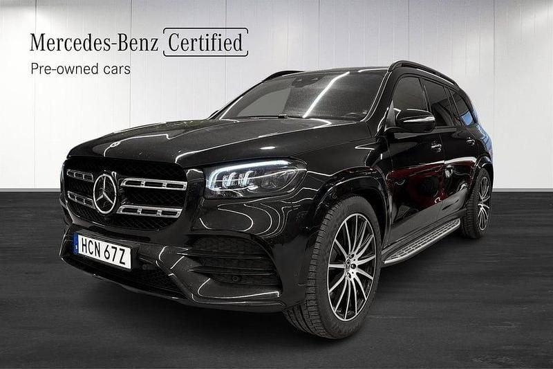 Svartmetallic Begagnad 2021 Mercedes GLS400 AMG SUV | 828 000 kr (Superpris) - Bild 1/4