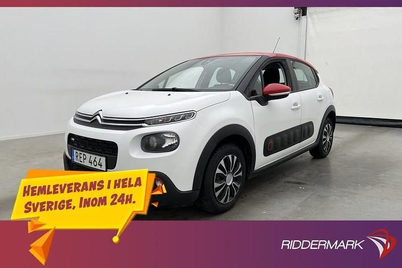 Vit Begagnad 2017 Citroën C3 Halvkombi | 89 800 kr (Marknadspris) - Bild 1/3