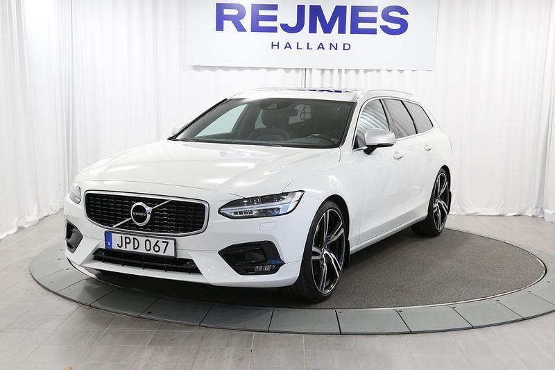 Vit Begagnad 2017 Volvo V90 R-Design Kombi | 299 500 kr (Dyr) - Bild 1/4