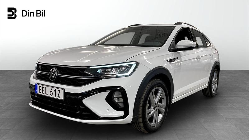Vit Begagnad 2023 VW Taigo R-line SUV | 234 900 kr (Marknadspris) - Bild 1/4